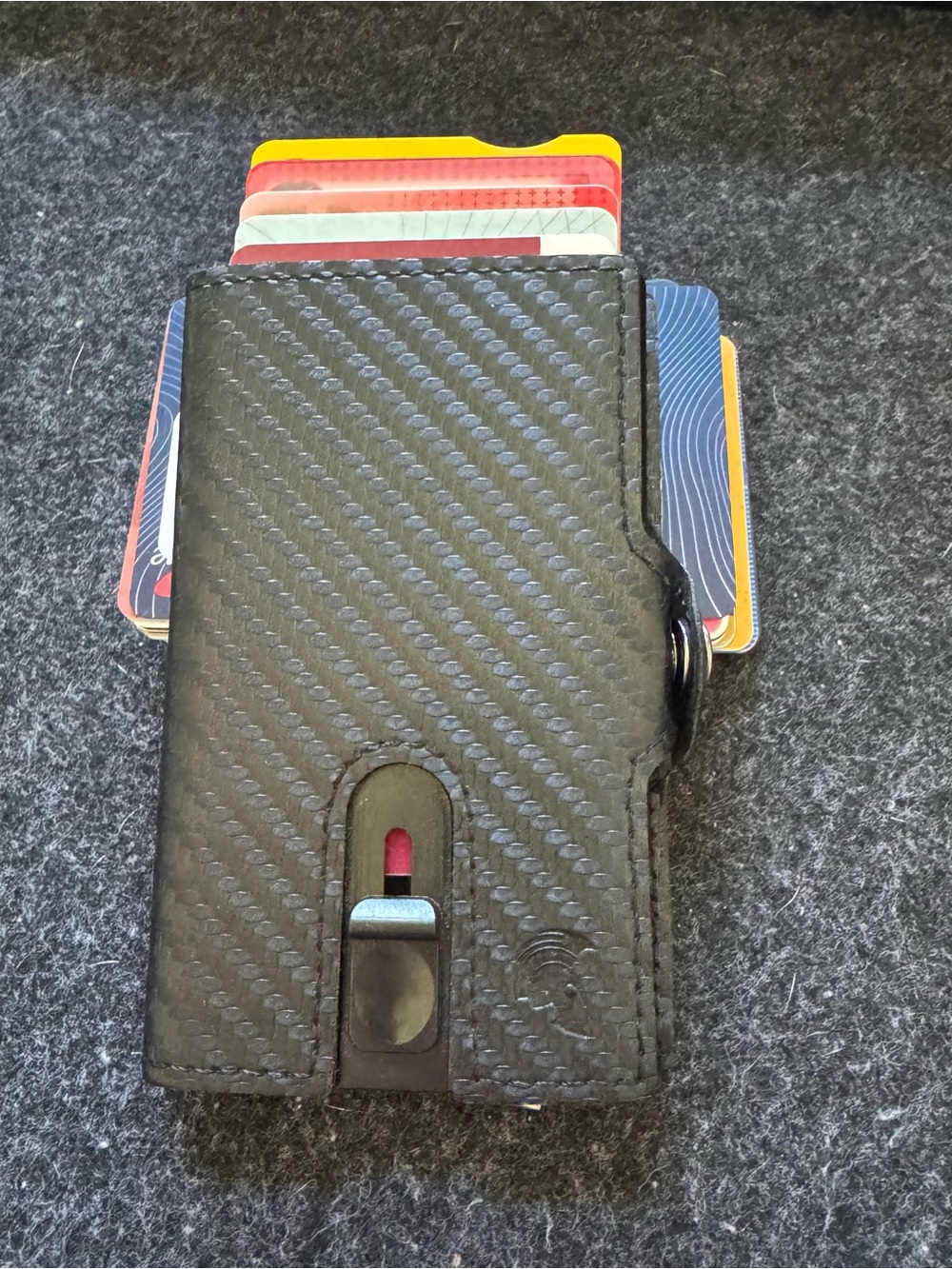 Spartanhub RFID Carbon Fiber Card Holder Wallet